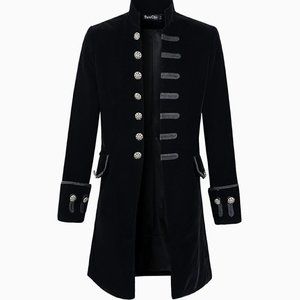 Mens Velvet Colonial Hamilton Coat